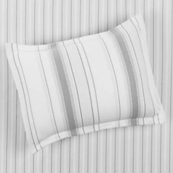 Martha Stewart Collection - Scandi Stripe Flannel Sham, Standard - Picture 2 of 2
